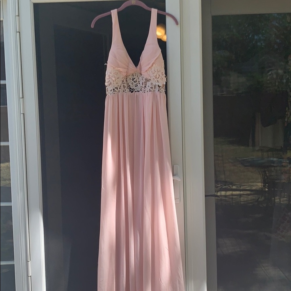 Boutique 1861 Formal Blush pink maxi dress!!